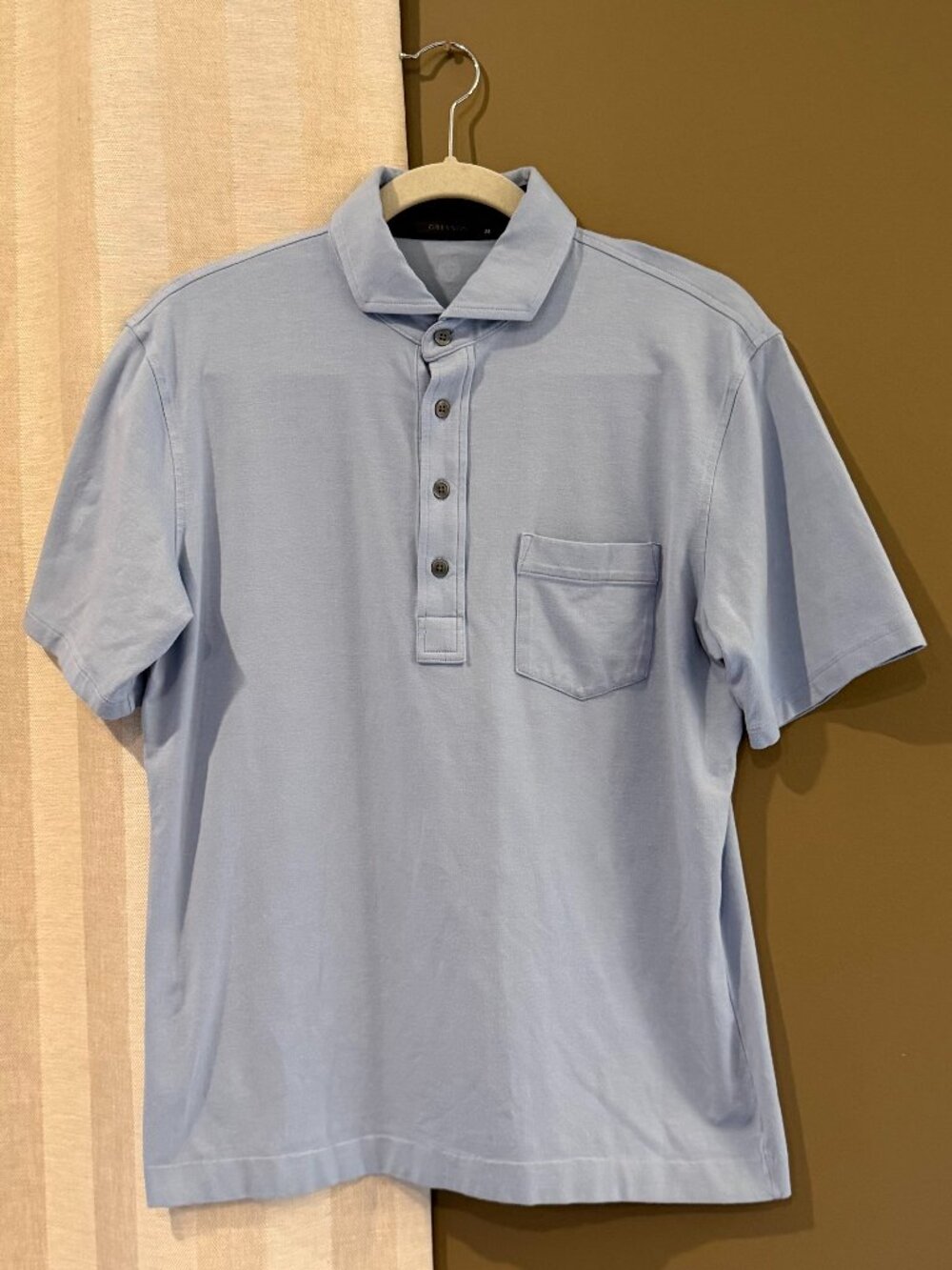 Greyson Blue Polo Shirt, Stretch Casual Golf Performance, Size Medium